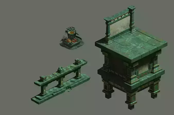 Game Model - Ground Palace base railings