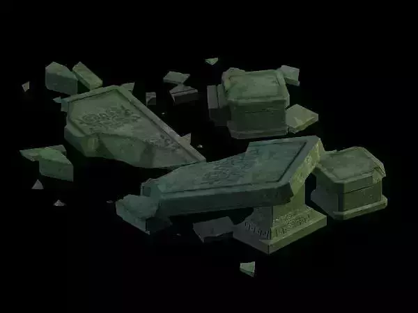 Game Model - Earth Palace Gongquan Palace broken