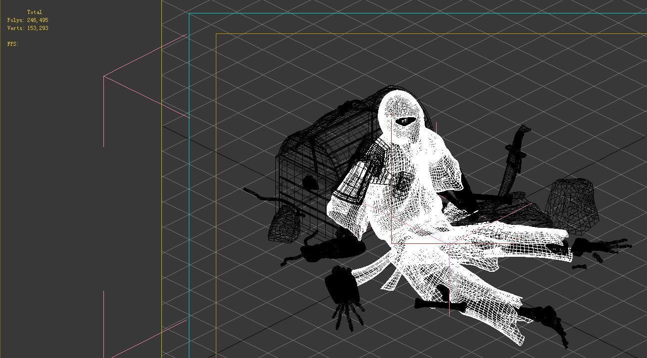 of the Earth Palace Area Pirates of the Treasure 3D model_2