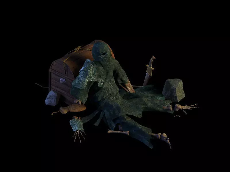 of the Earth Palace Area Pirates of the Treasure 3D model_0