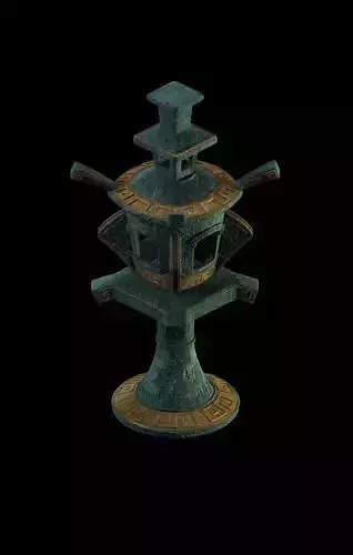 Game Model - Design of Palace Lamp in