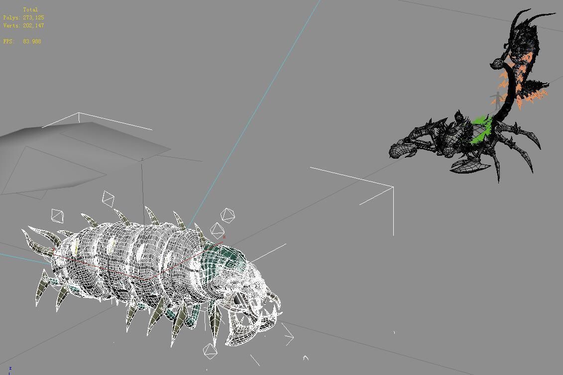 Underground city - poisonous insects 3D model_4