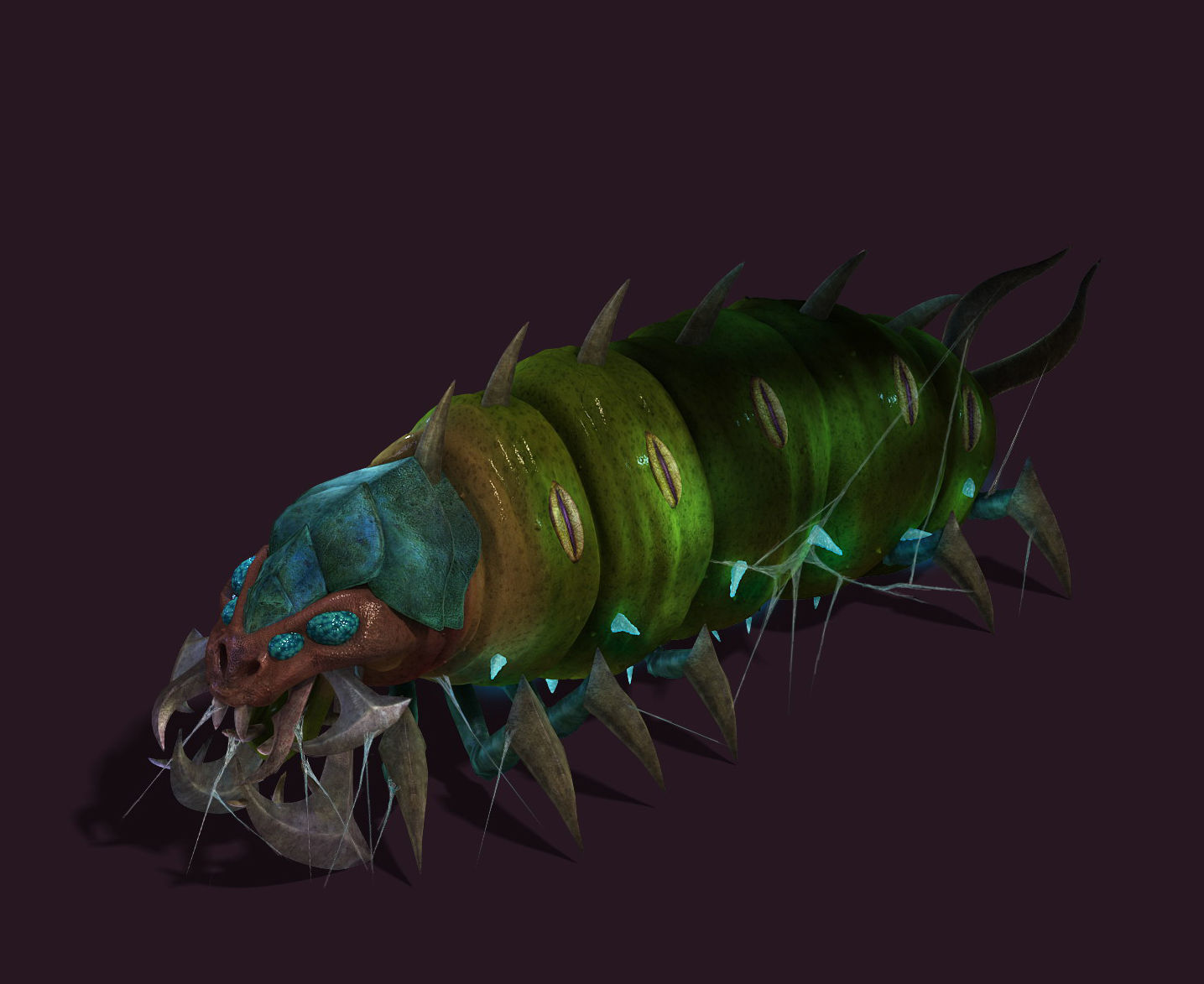 Underground city - poisonous insects 3D model_1