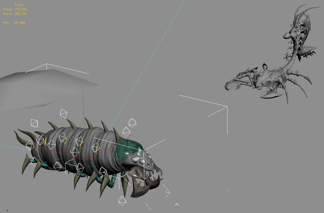 Underground city - poisonous insects 3D model_3