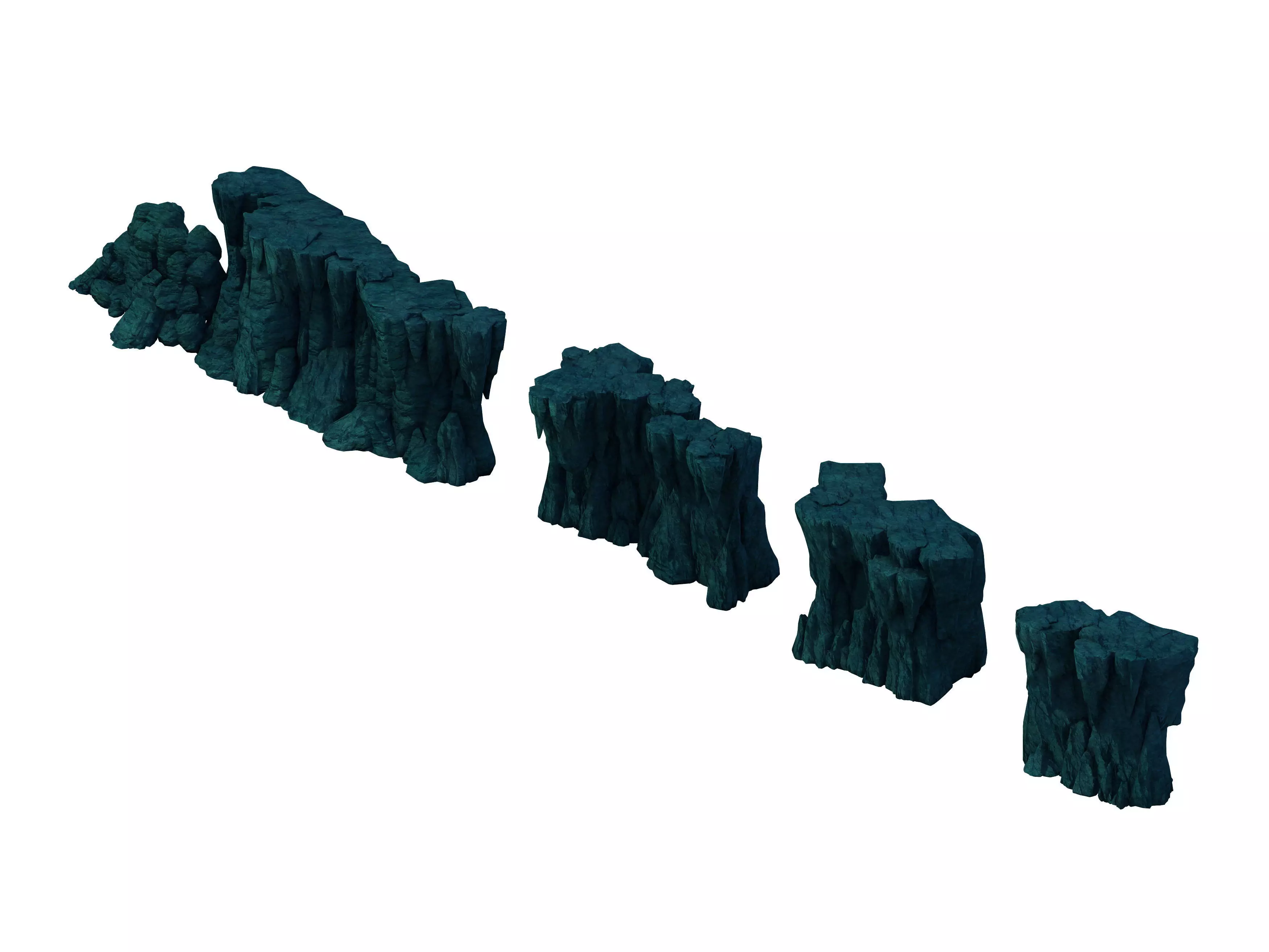 Game Model - Cave Wall 3D model_0