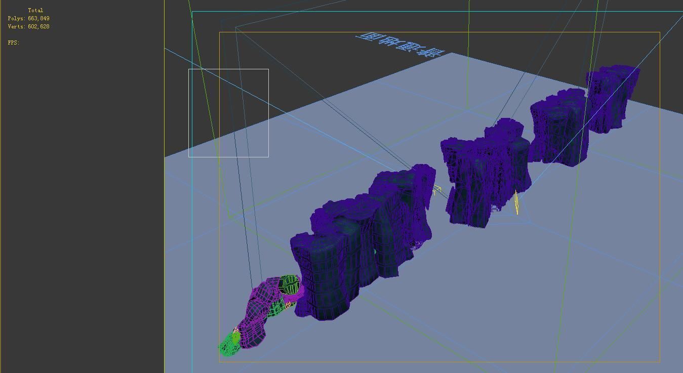 Game Model - Cave Wall 3D model_2