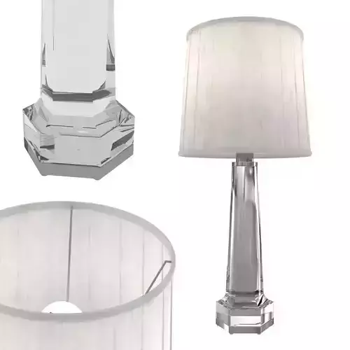 Baccarat  Table Lamp  Krystal  3D model