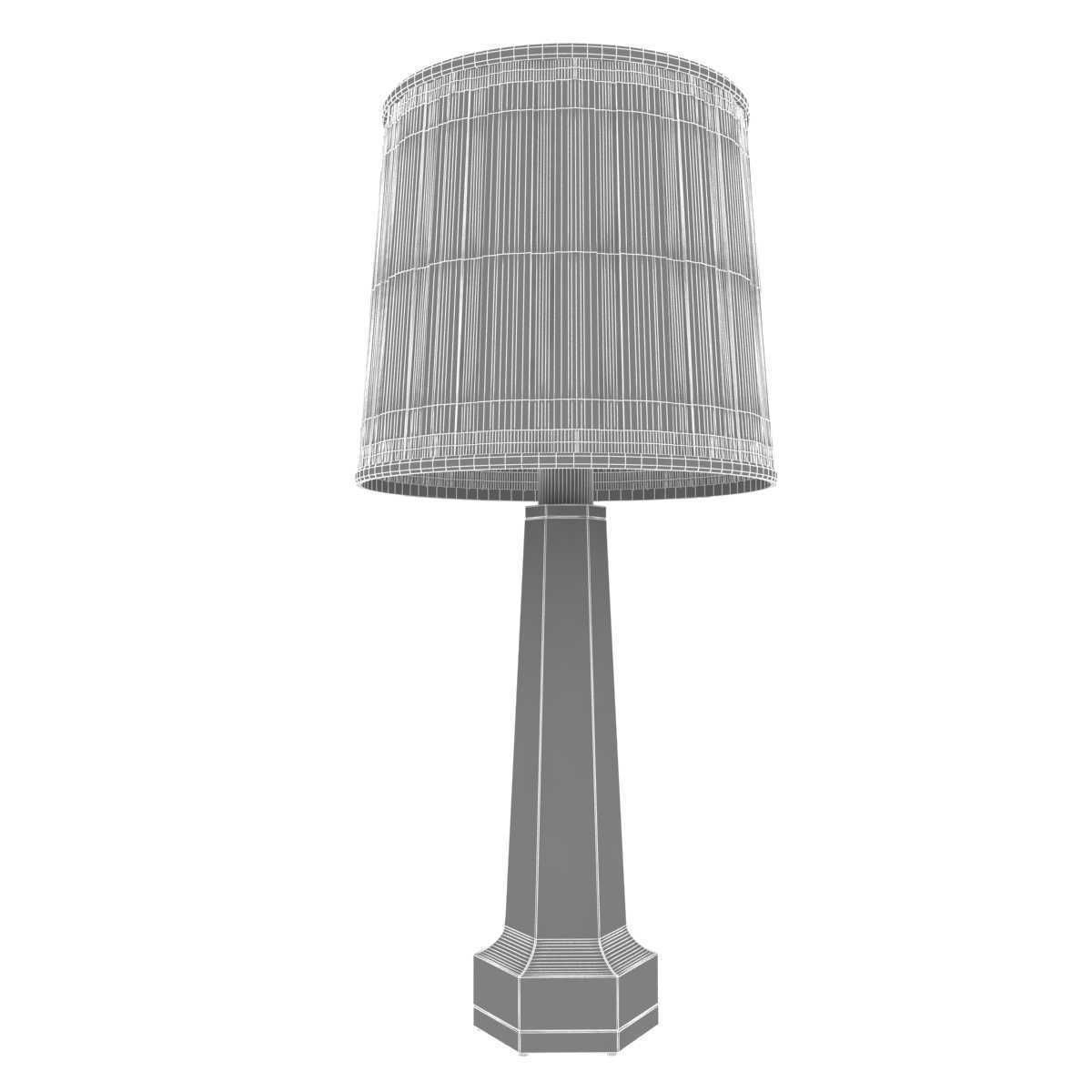 Baccarat  Table Lamp  Krystal  3D model_7
