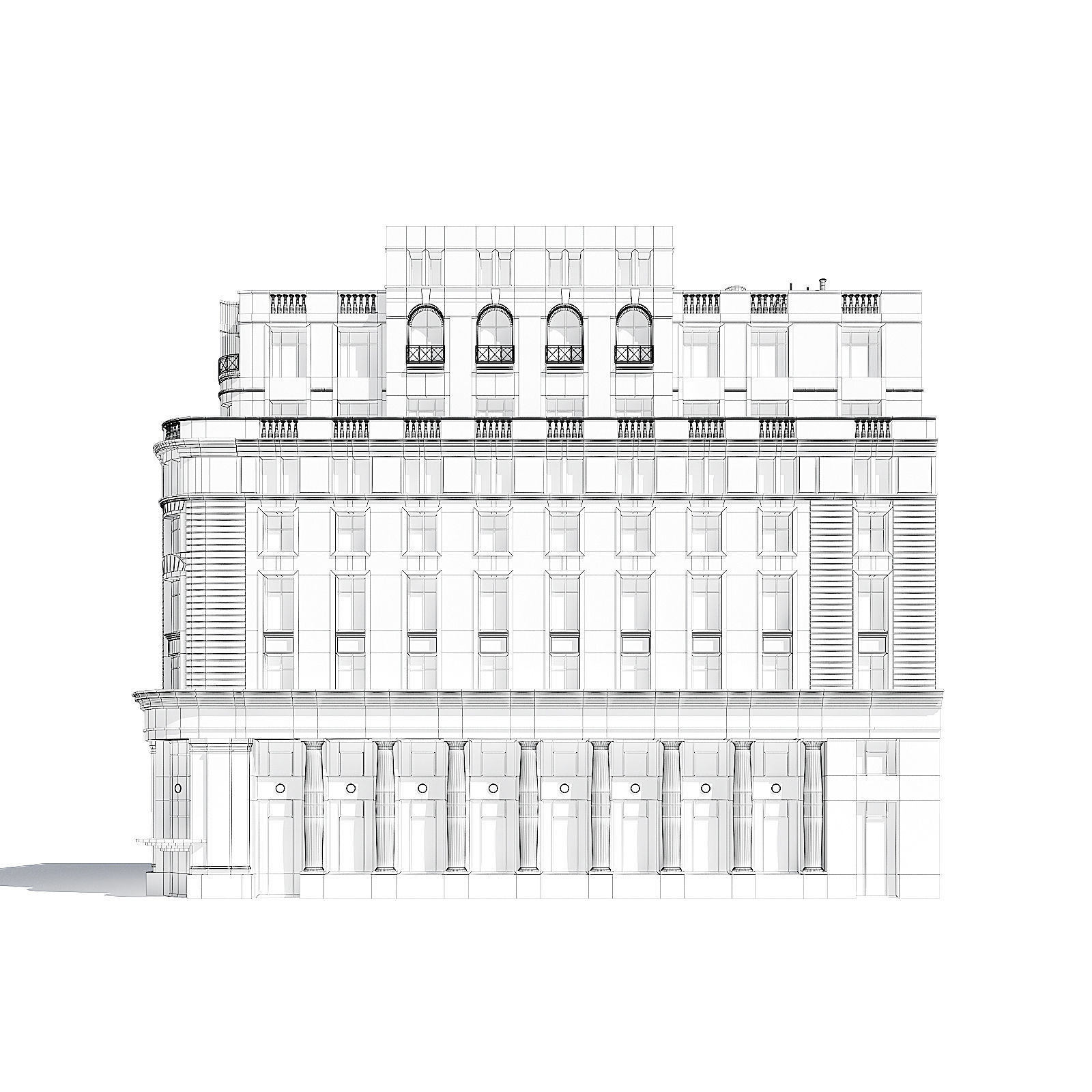 Tenement House 3D Model 3D model_3