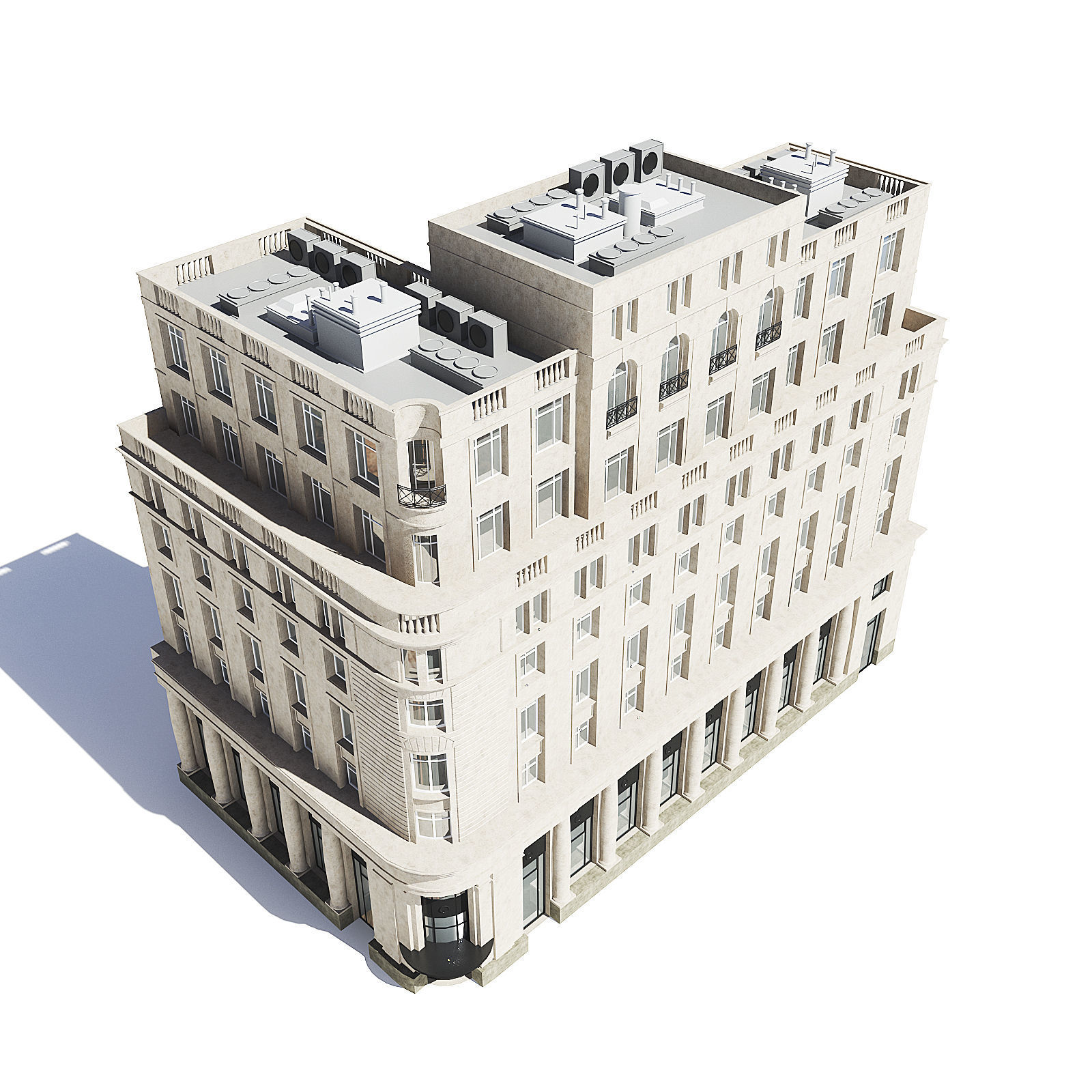 Tenement House 3D Model 3D model_4