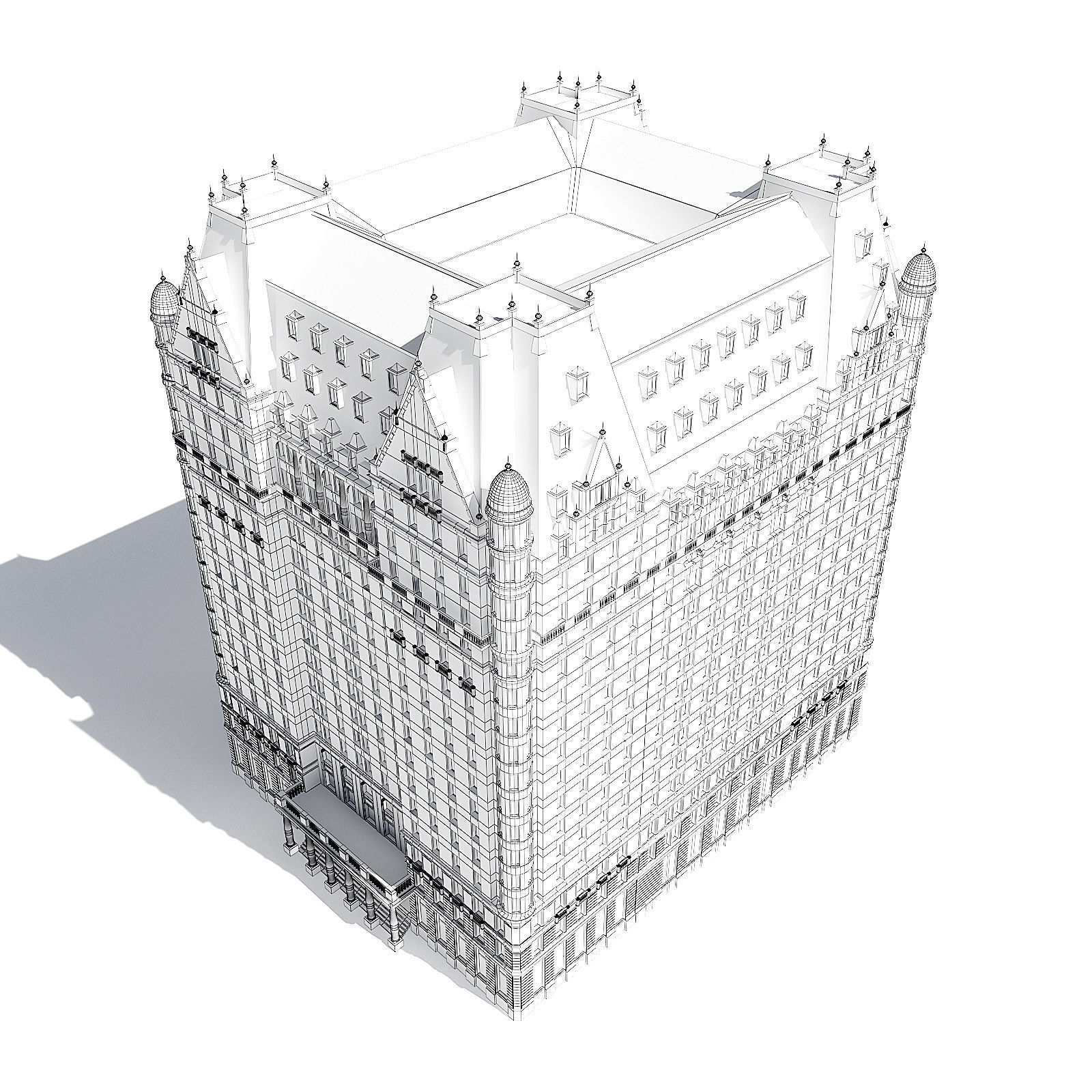  Large Hotel 3D Model 3D model_5