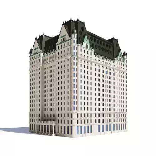  Large Hotel 3D Model
