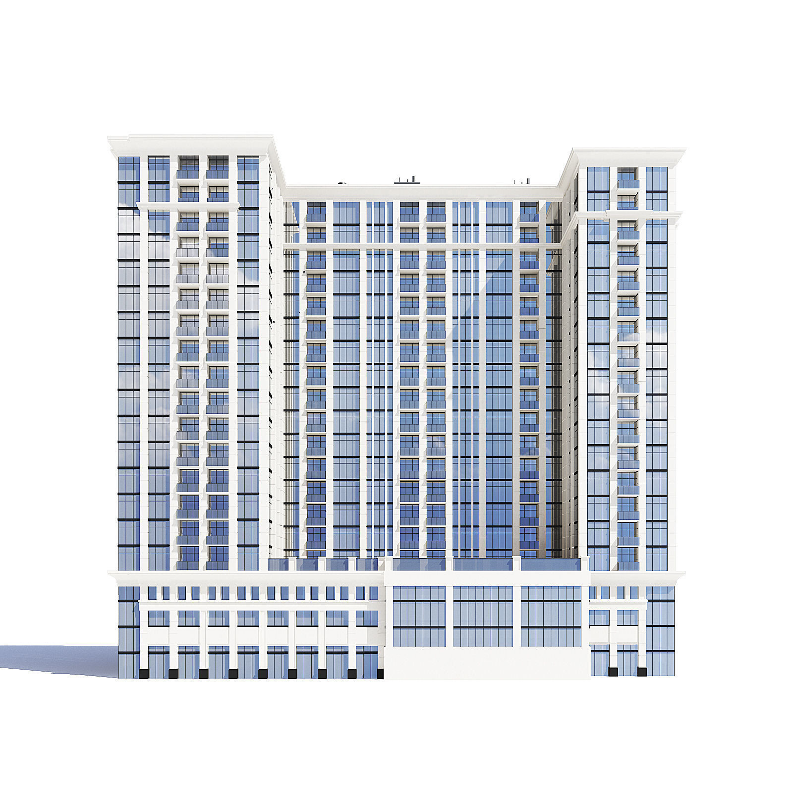 Apartment Building 3D Model 3D model_2