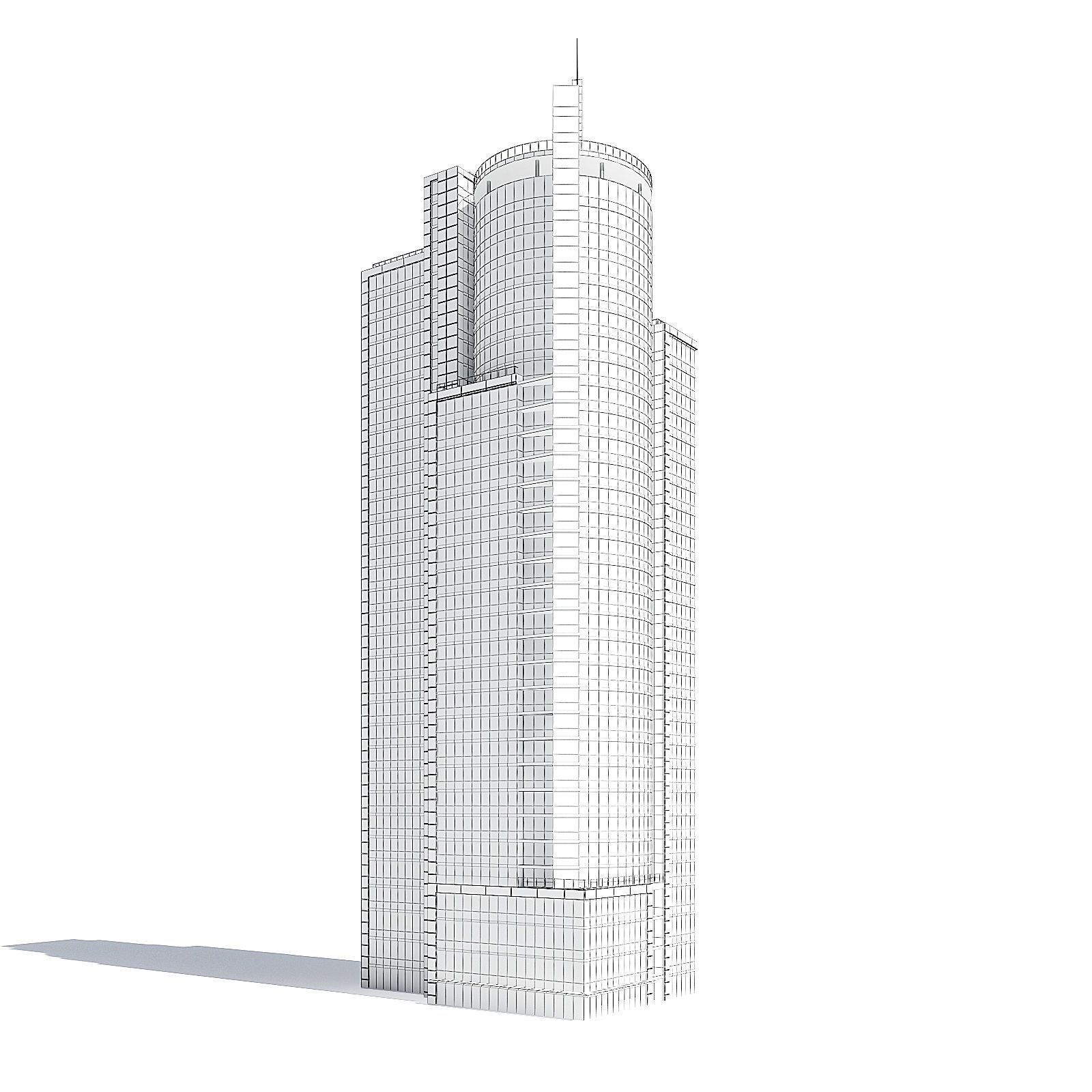  Skyscraper with Helipad 3D Model 3D model_1