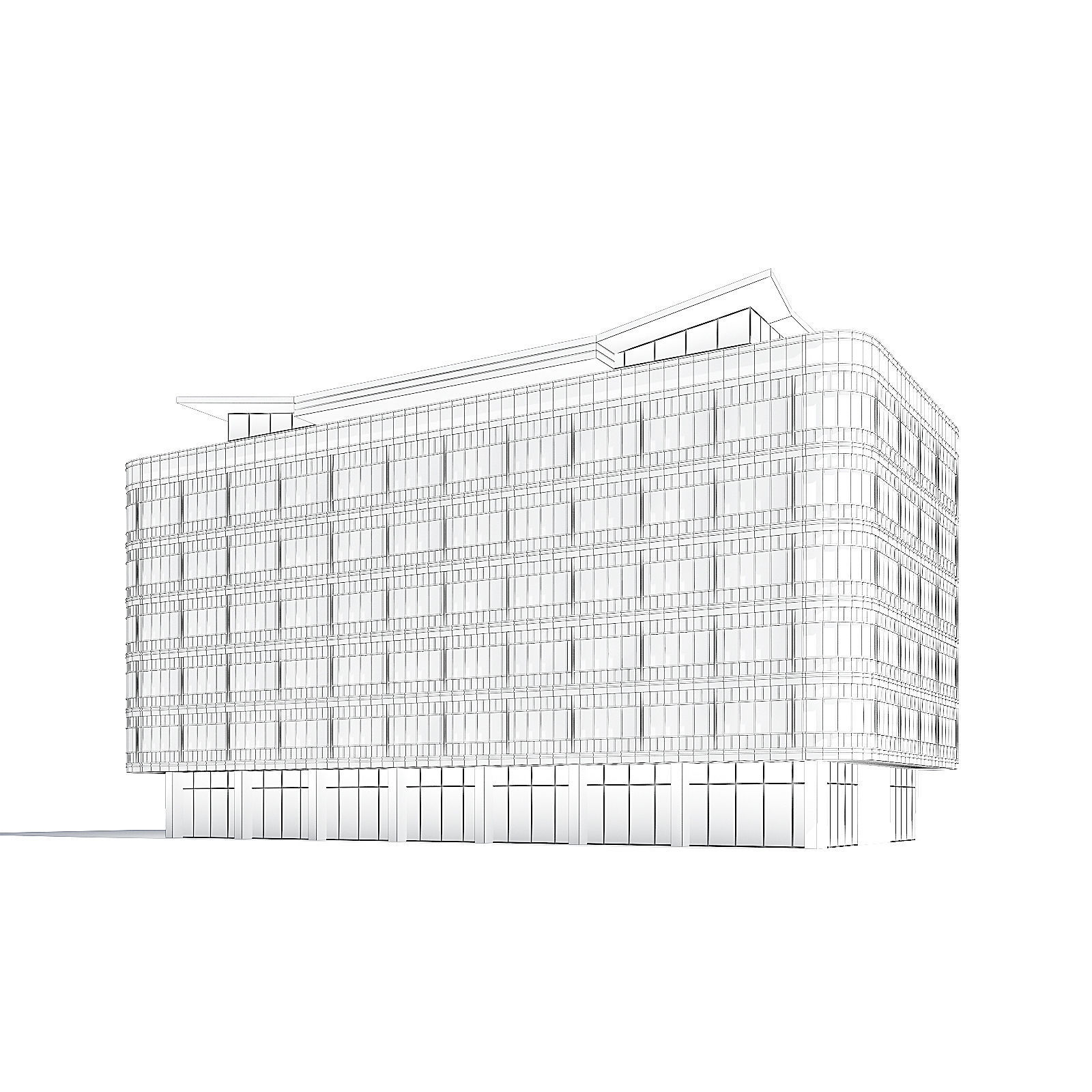 Office Building 3D Model 3D model_1