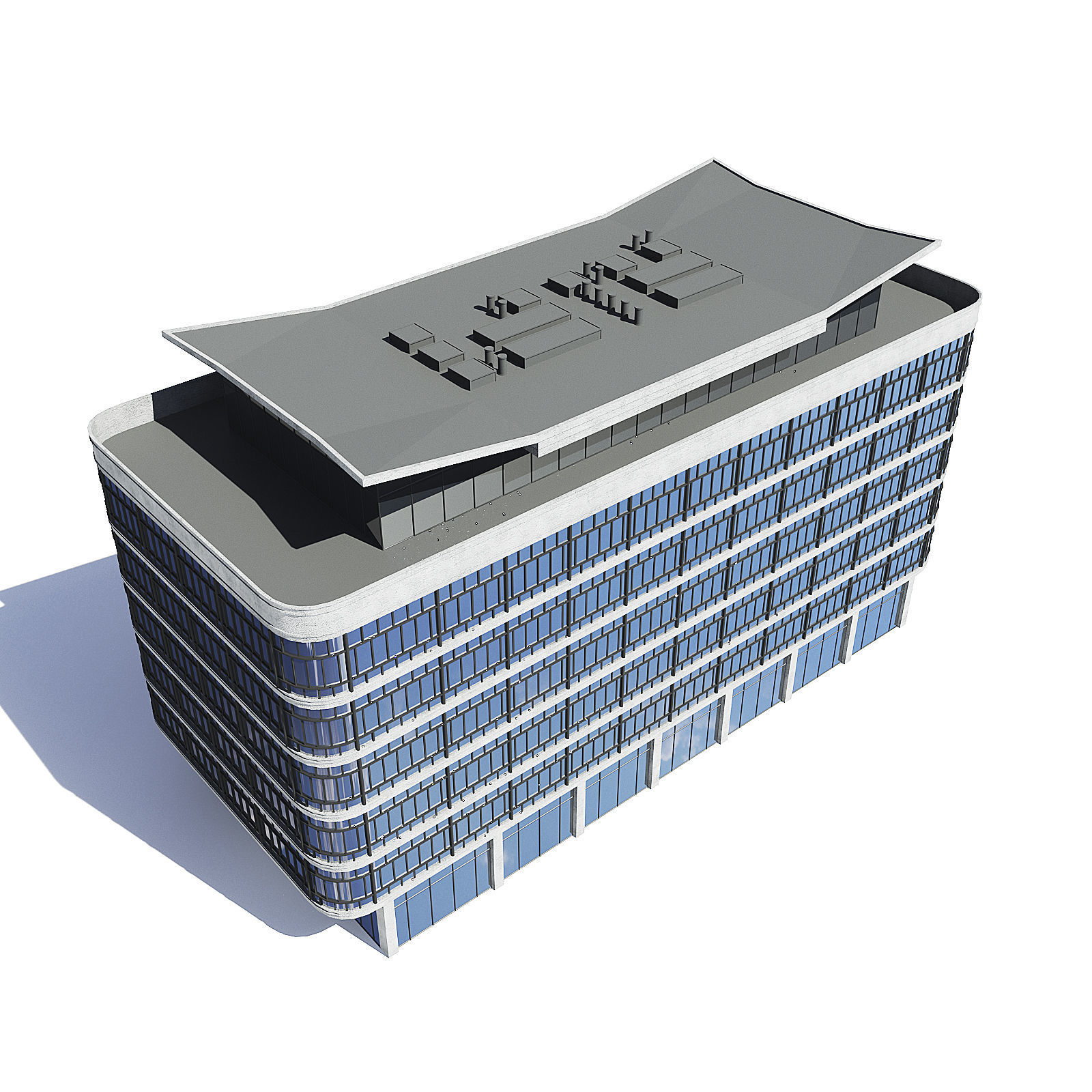 Office Building 3D Model 3D model_4