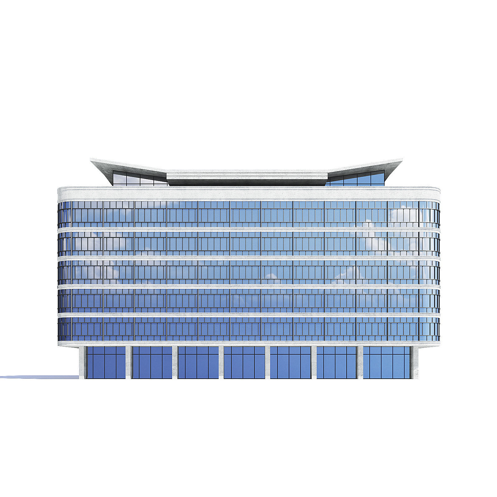 Office Building 3D Model 3D model_2