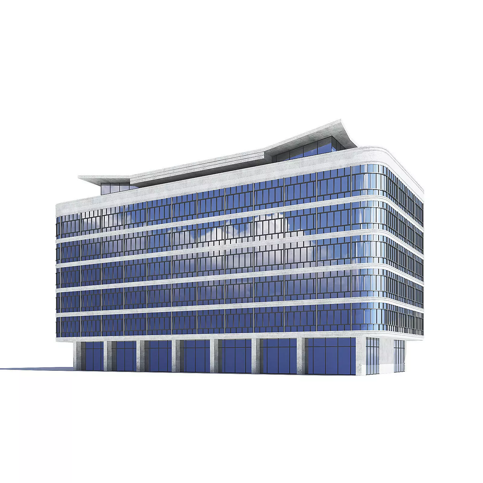 Office Building 3D Model 3D model_0