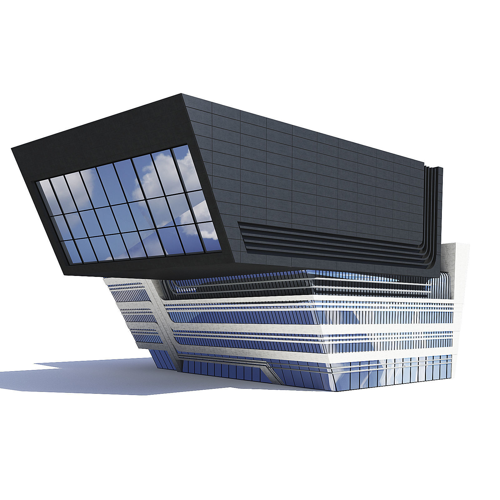 Library Building 3D Model 3D model_2
