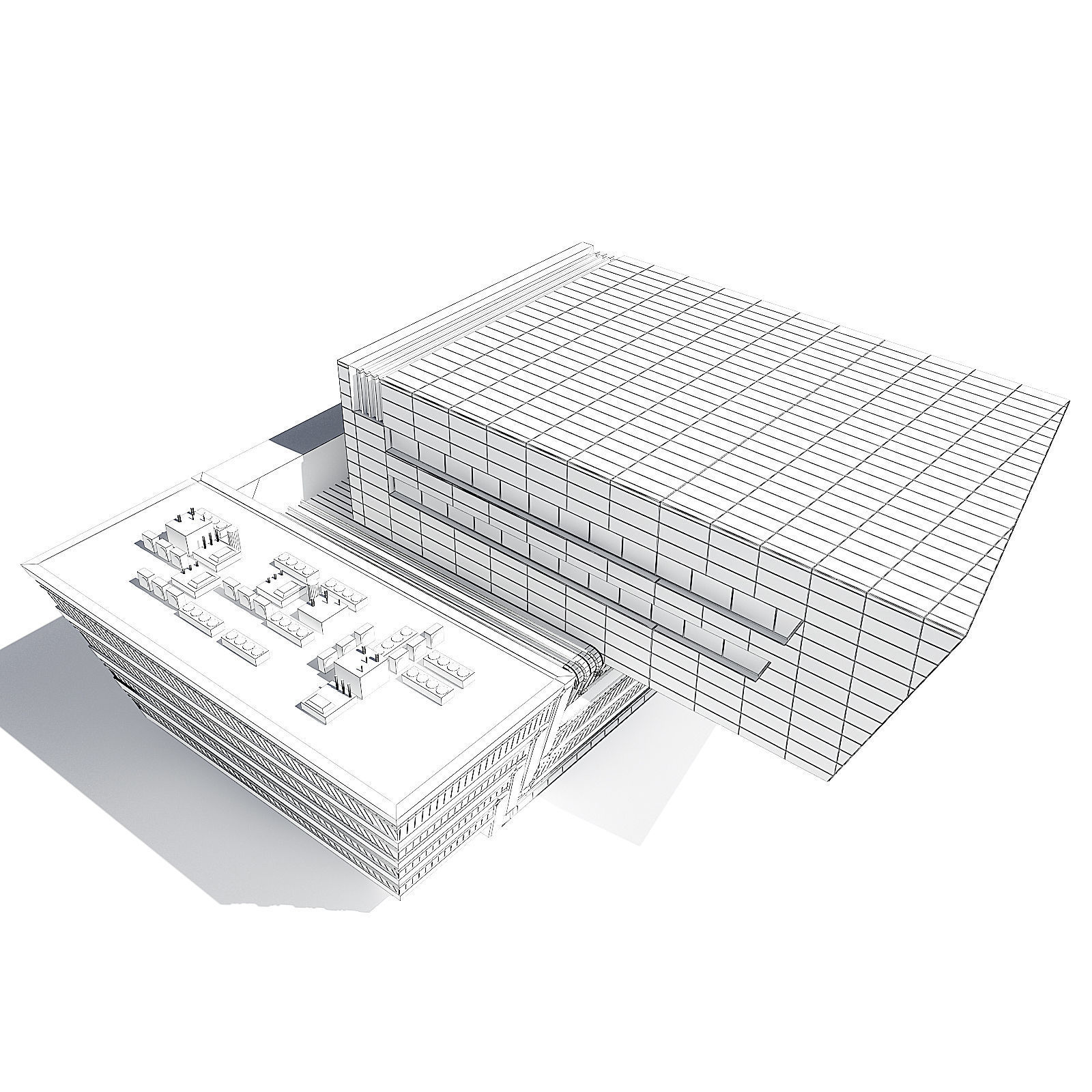 Library Building 3D Model 3D model_5