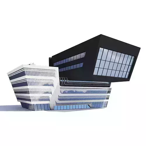 Library Building 3D Model 3D model