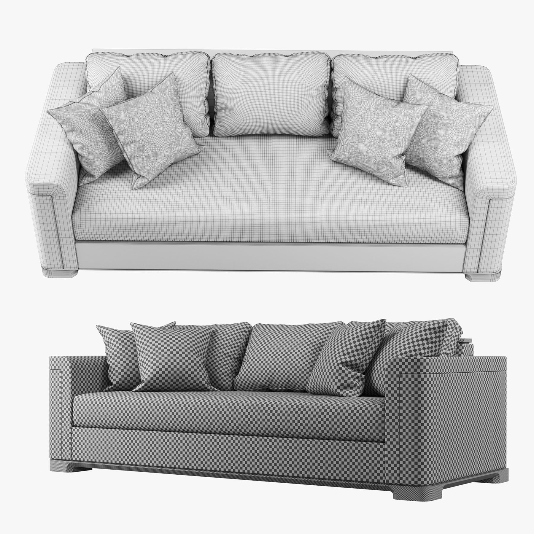 Sofa Perry Sectional 3D model_7