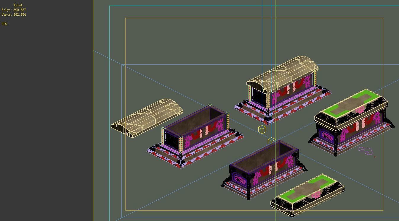 model - the main tomb room sarcophagus panorama 02 3D model_1