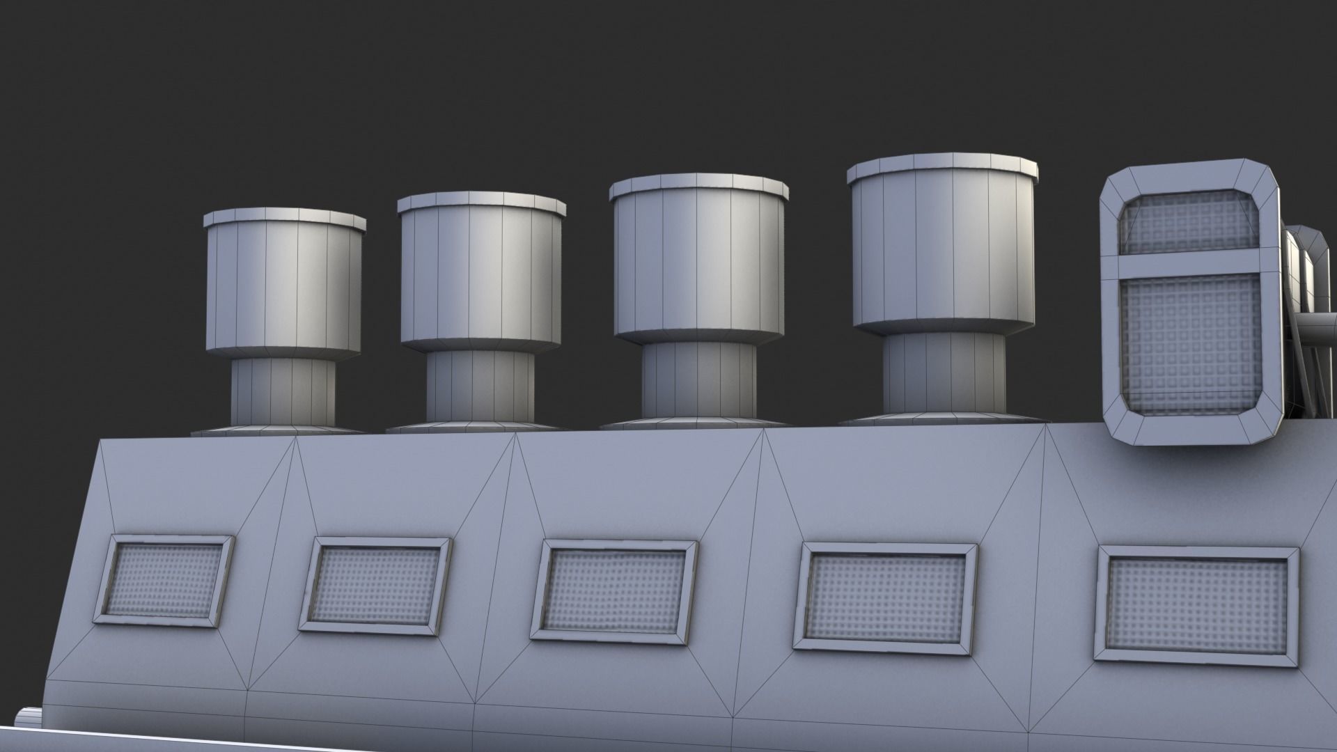 German Power Generator WWII Low-poly 3D model_22