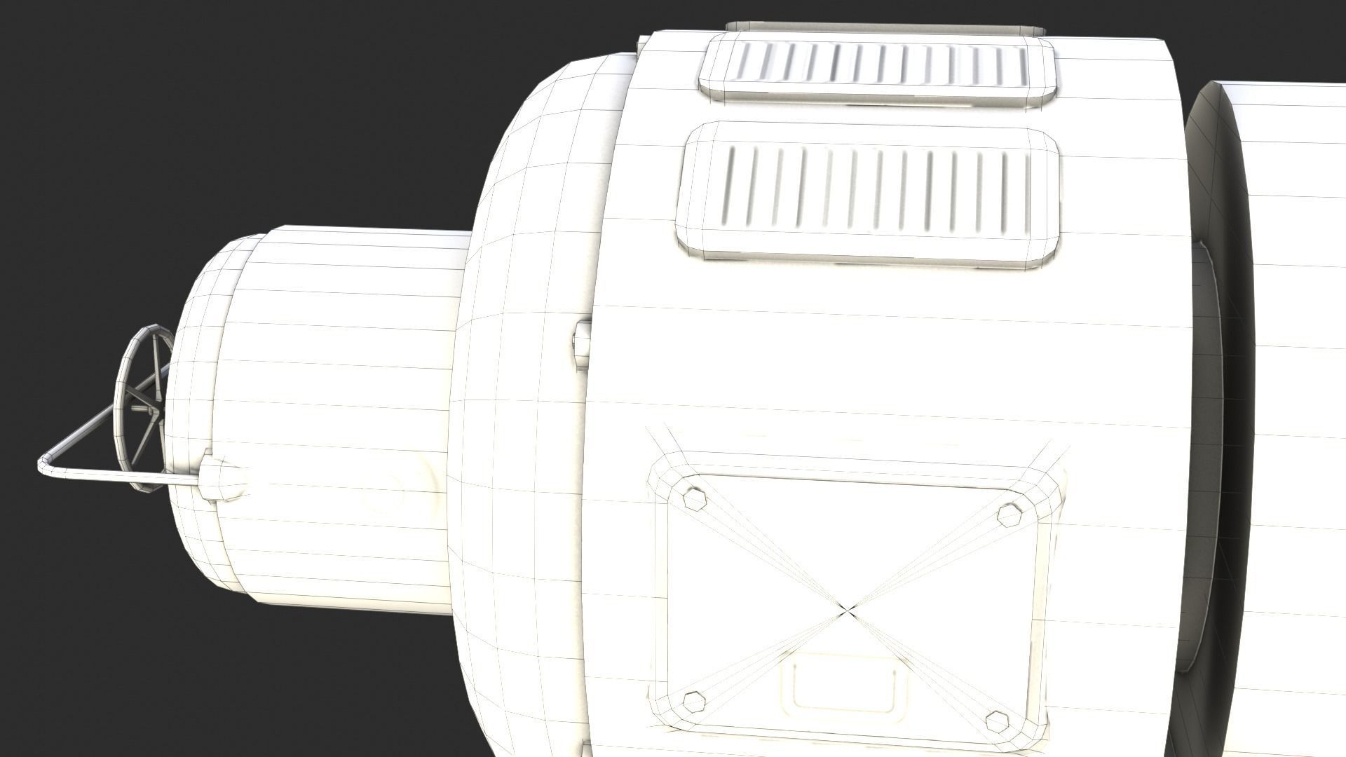 German Power Generator WWII Low-poly 3D model_20