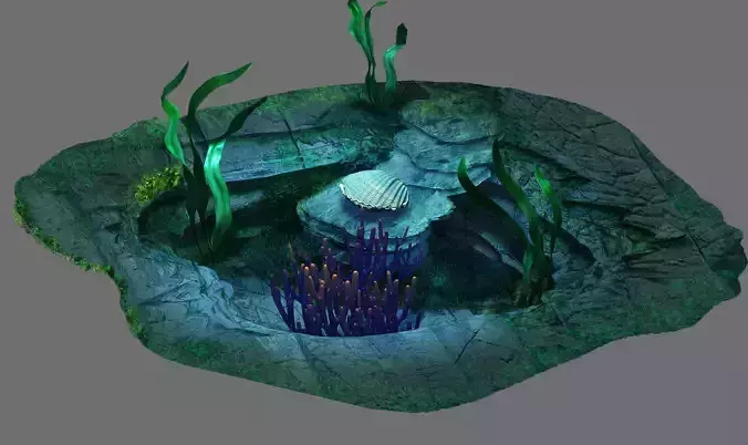 Game Model - Seabed - Organ Seashells