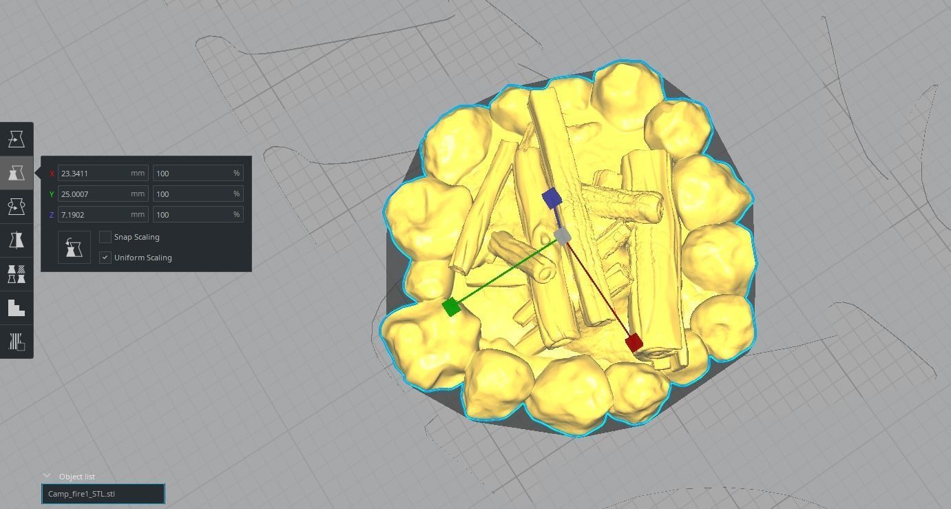 Camp fire Fantasy miniature DnD 3D print model_4