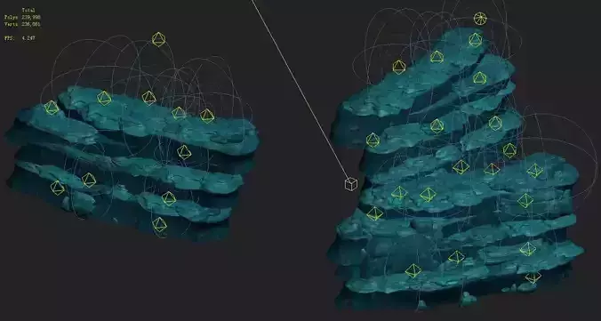 Submarine Cartoon World - Seabed Ladder 02