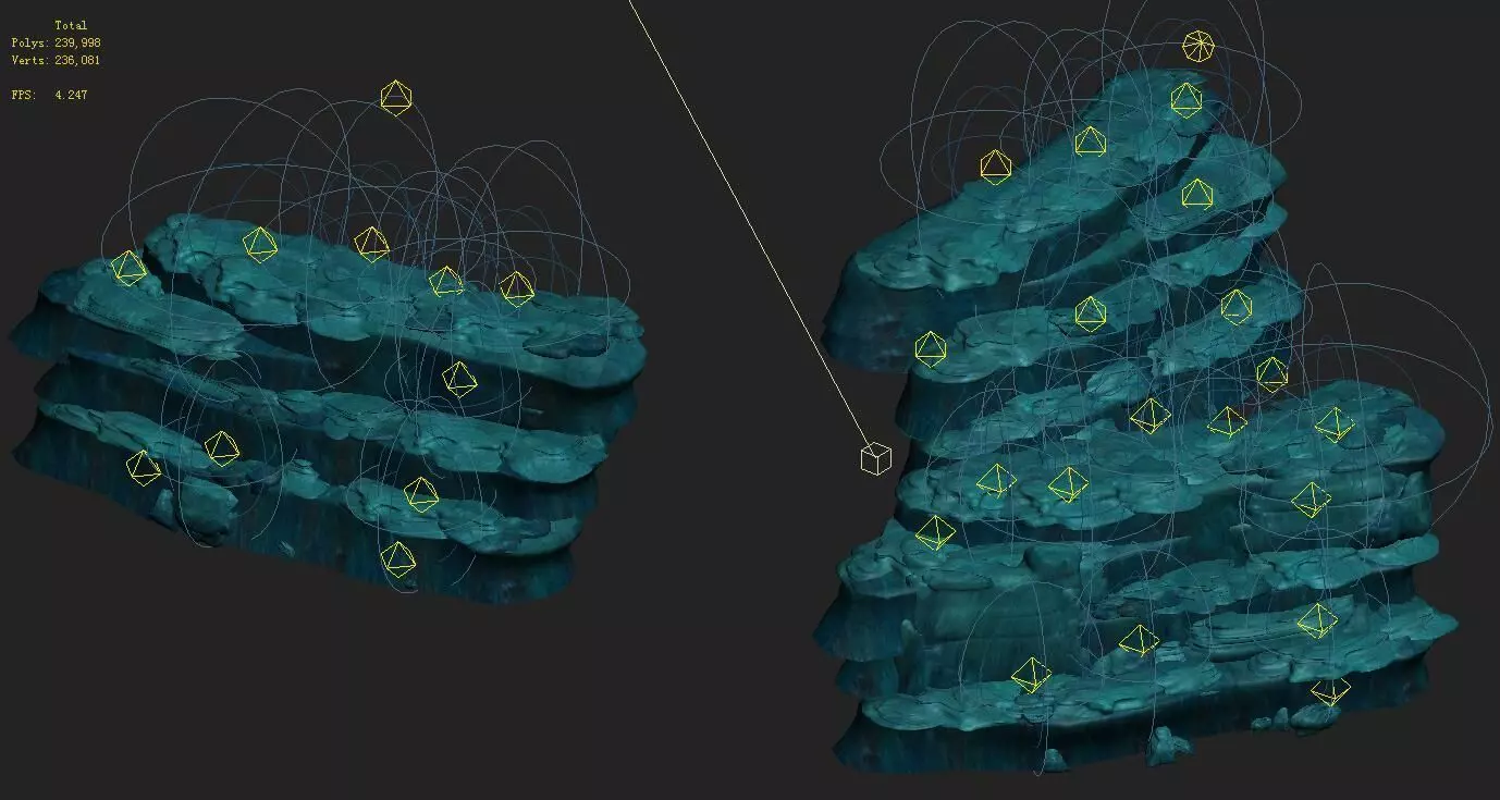 Submarine Cartoon World - Seabed Ladder 02 3D model_0