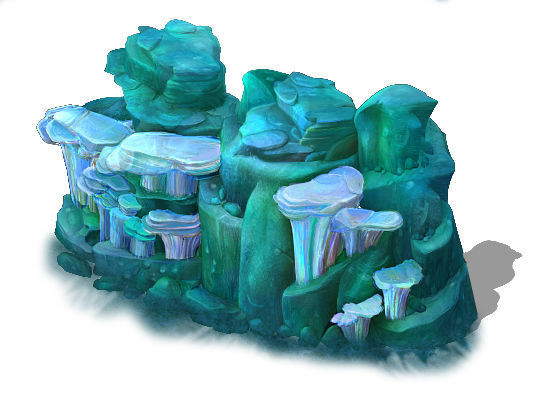 Submarine Cartoon World - Seabed Coralstone 01 3D model_1