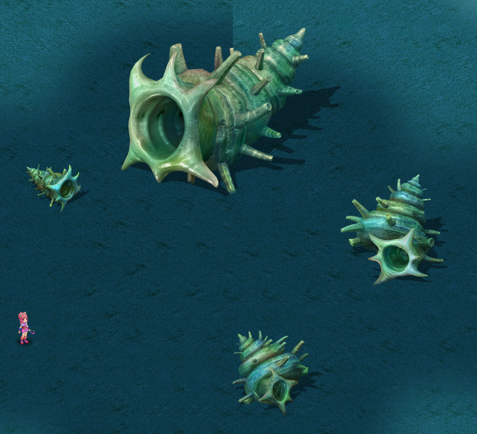 Submarine Cartoon World - Sea King conch 3D model_4