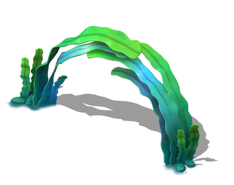 Seaside Cartoon World - Seaweed Arches 3D model_3