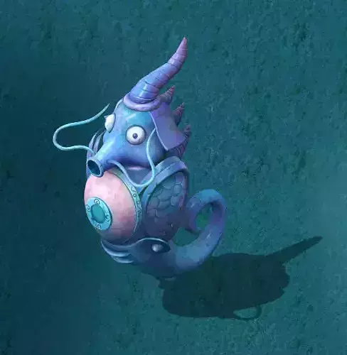 cartoon world - Dragon Palace hippocampus guards