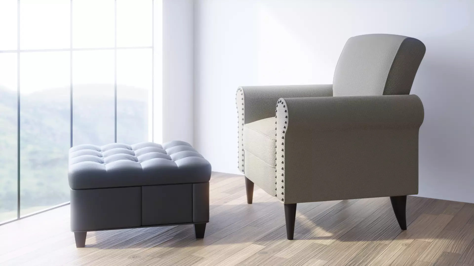 Interior Startup Livingroom Sceen Subdivision Ready for Film Low-poly 3D model_0