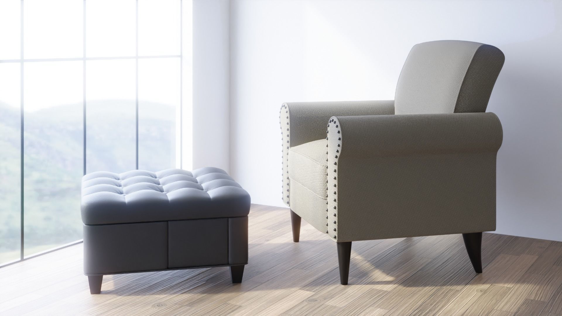 Interior Startup Livingroom Sceen Subdivision Ready for Film Low-poly 3D model_1