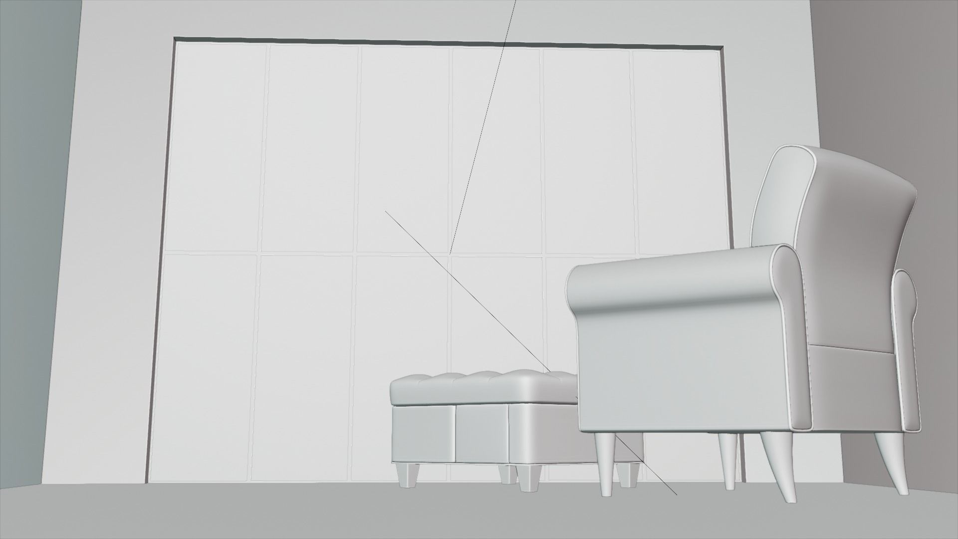 Interior Startup Livingroom Sceen Subdivision Ready for Film Low-poly 3D model_10