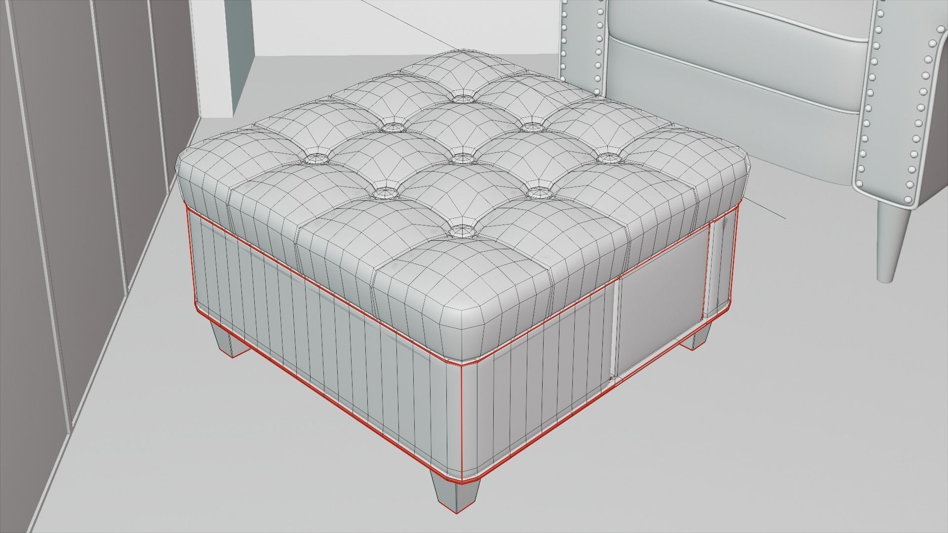 Interior Startup Livingroom Sceen Subdivision Ready for Film Low-poly 3D model_8