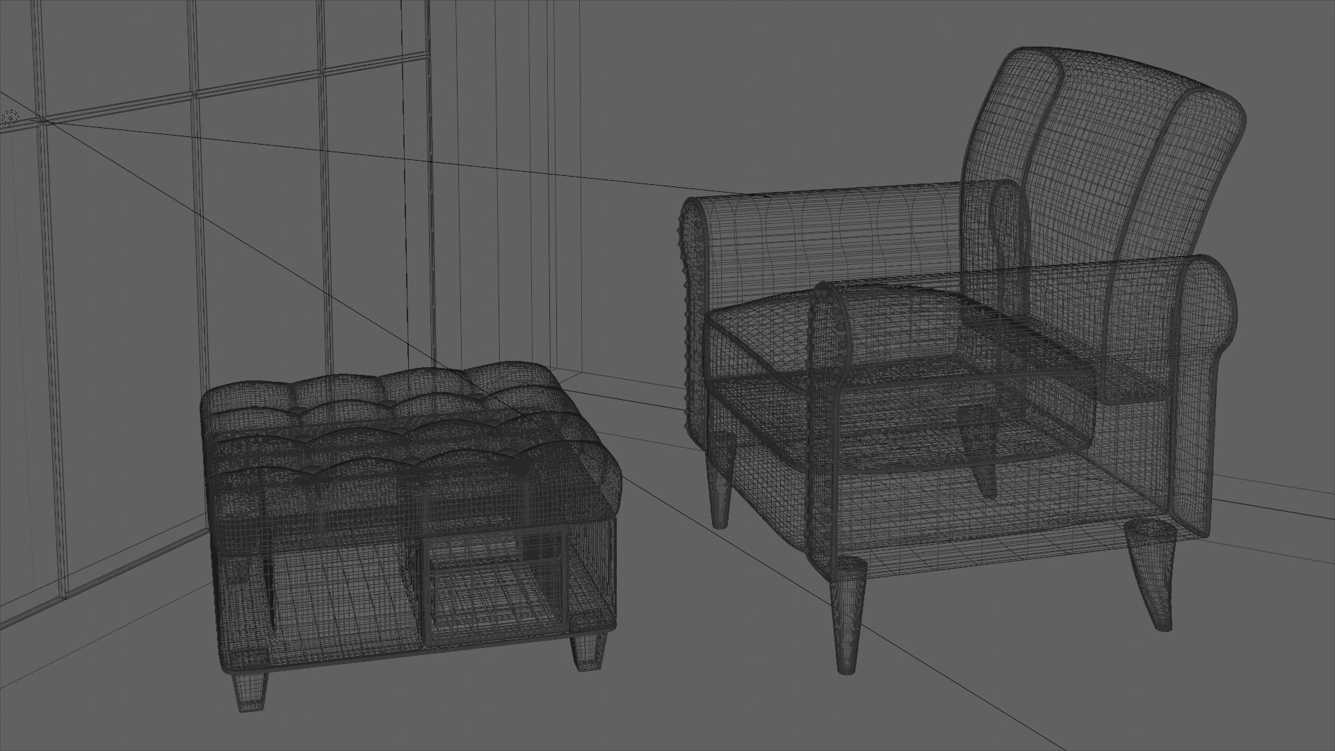 Interior Startup Livingroom Sceen Subdivision Ready for Film Low-poly 3D model_6