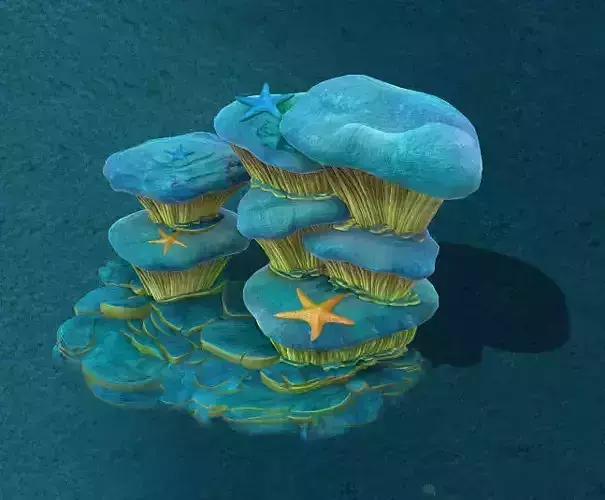 Submarine cartoon world - dream summer cave wall