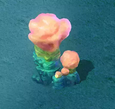 Submarine Cartoon World - Sarcoma Coral 02