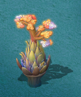 Submarine Cartoon World - Coral Salad Tree 3D model_5
