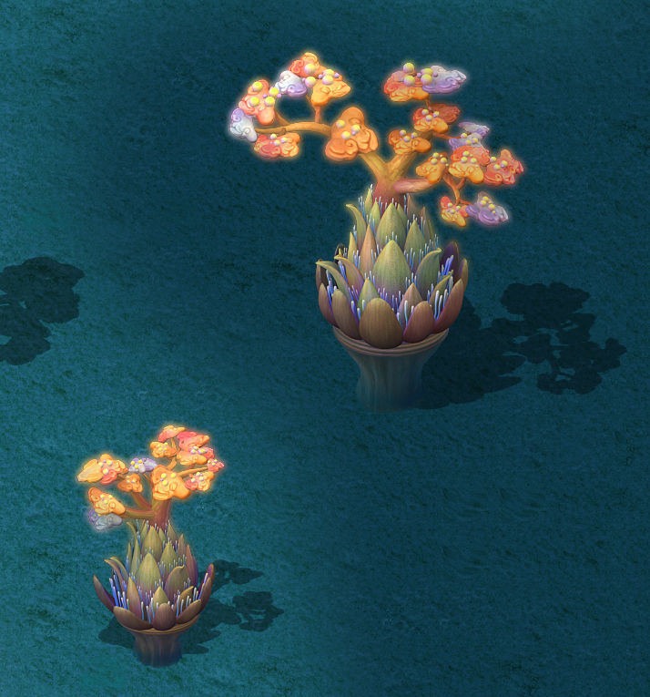 Submarine Cartoon World - Coral Salad Tree 3D model_4