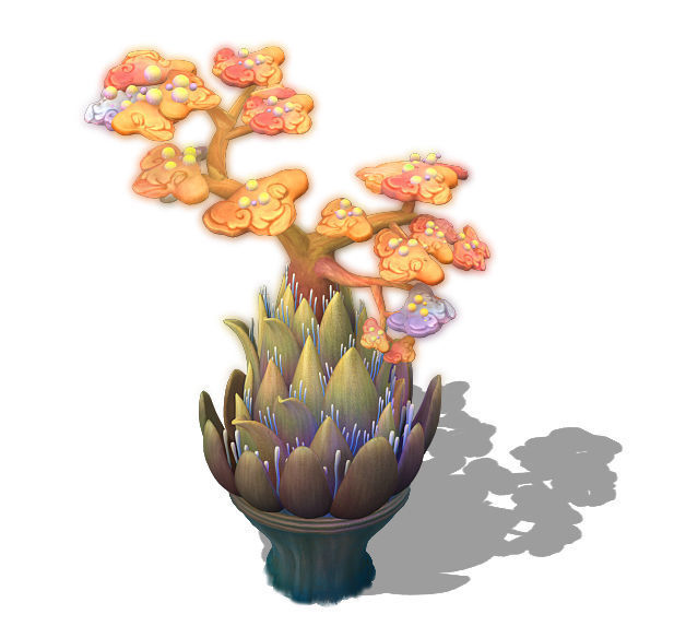 Submarine Cartoon World - Coral Salad Tree 3D model_3