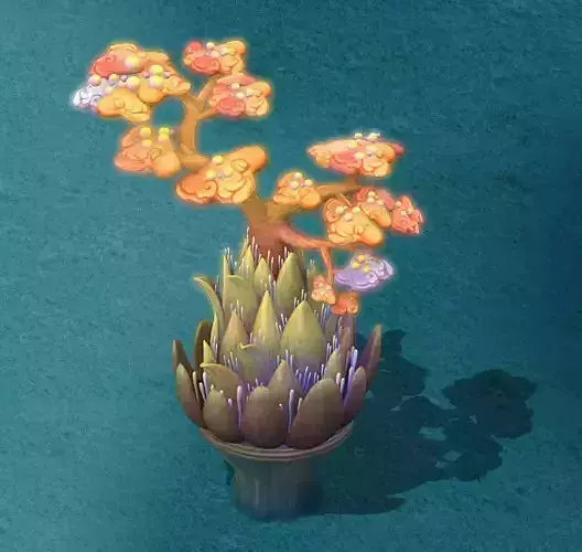 Submarine Cartoon World - Coral Salad Tree