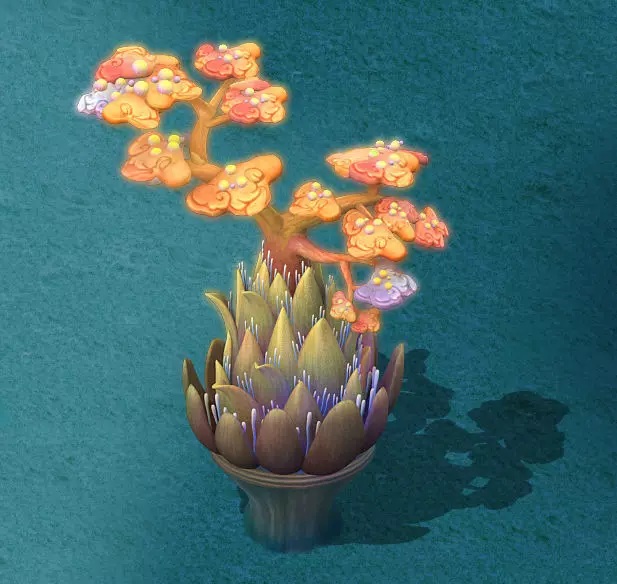 Submarine Cartoon World - Coral Salad Tree 3D model_0