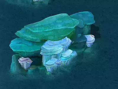 Submarine Cartoon World - Coralstone 03